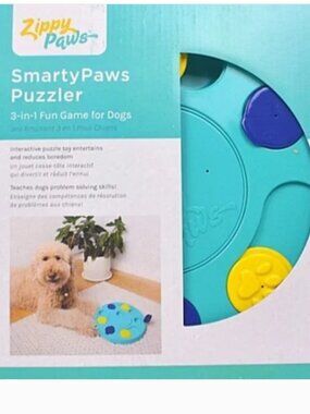 Zippy Paws SmartyPaws 3 in 1 Interactive Dog Toy Puzzle Stimulating Treat Game